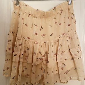 New Free People Ruffle Skirt